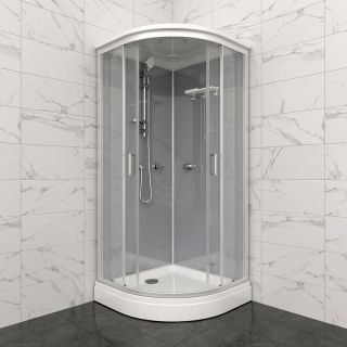 Душевая кабина Triton Прайм-Сатин Щ0000071581 90x90 см профиль сатин стекло прозрачное